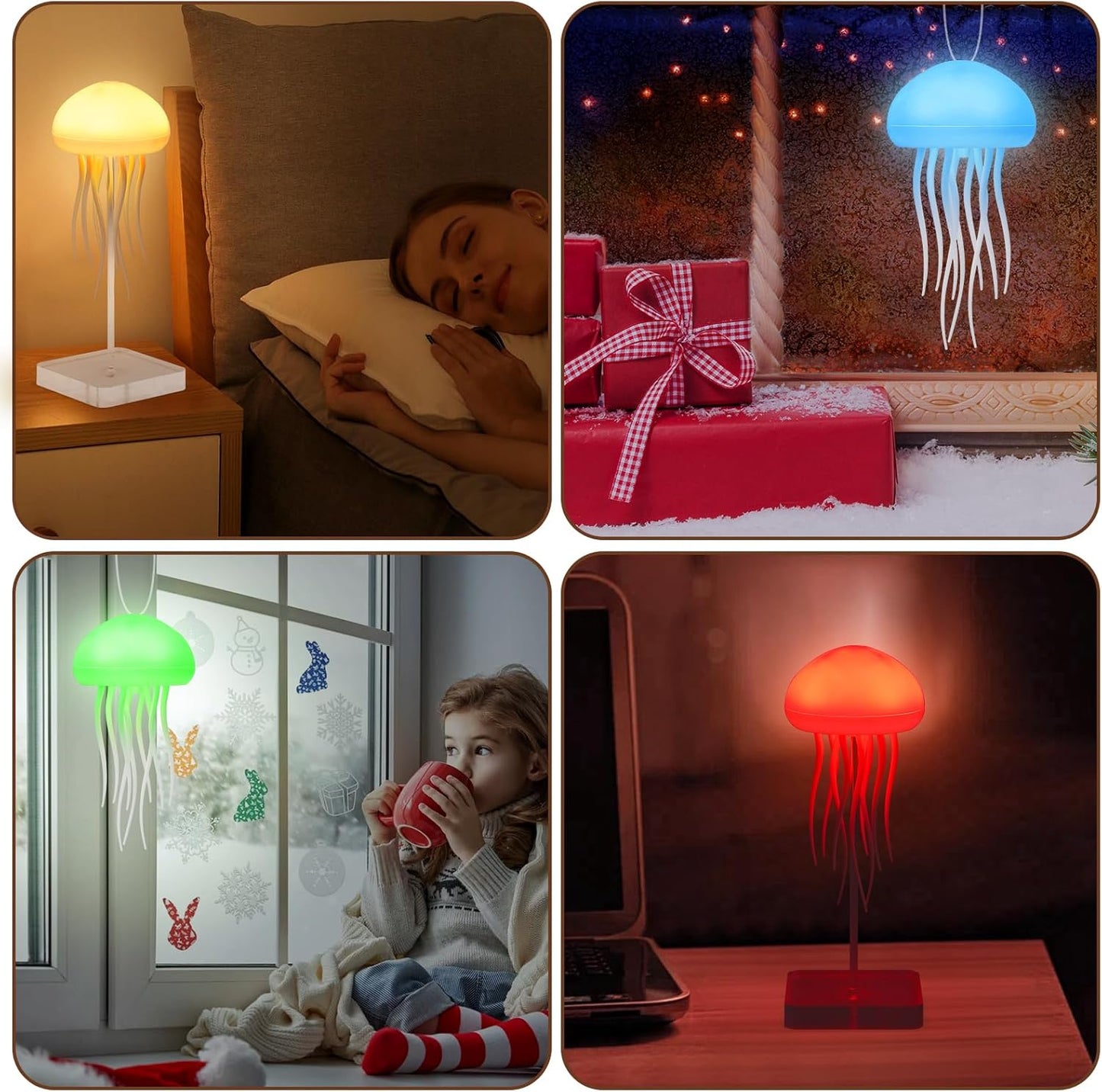 Jellyfish LED Night Light Lamp