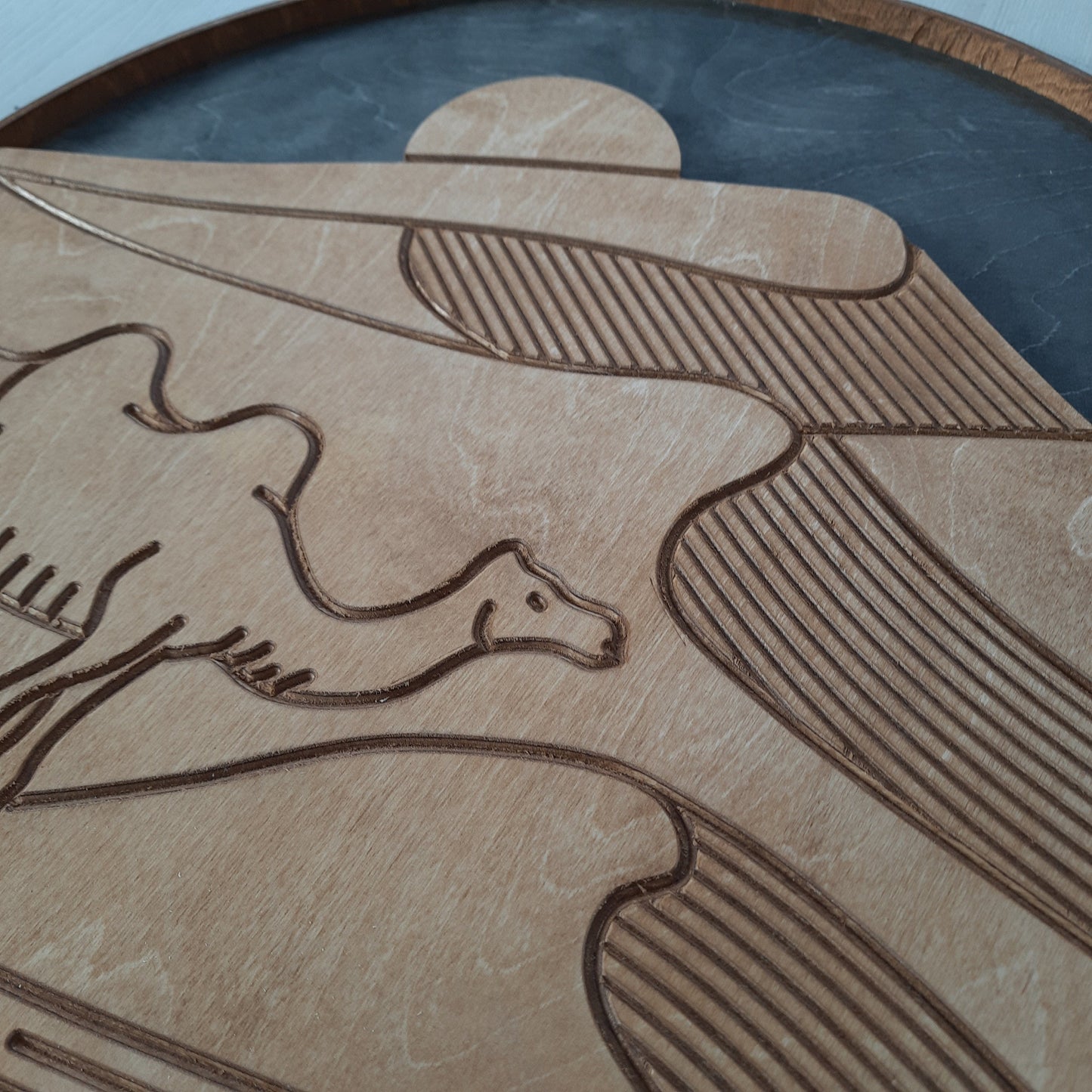 Desert Camel Wooden Wall Art