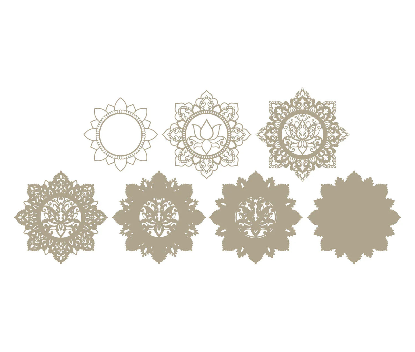 Lotus Design Multilayer Mandala Art