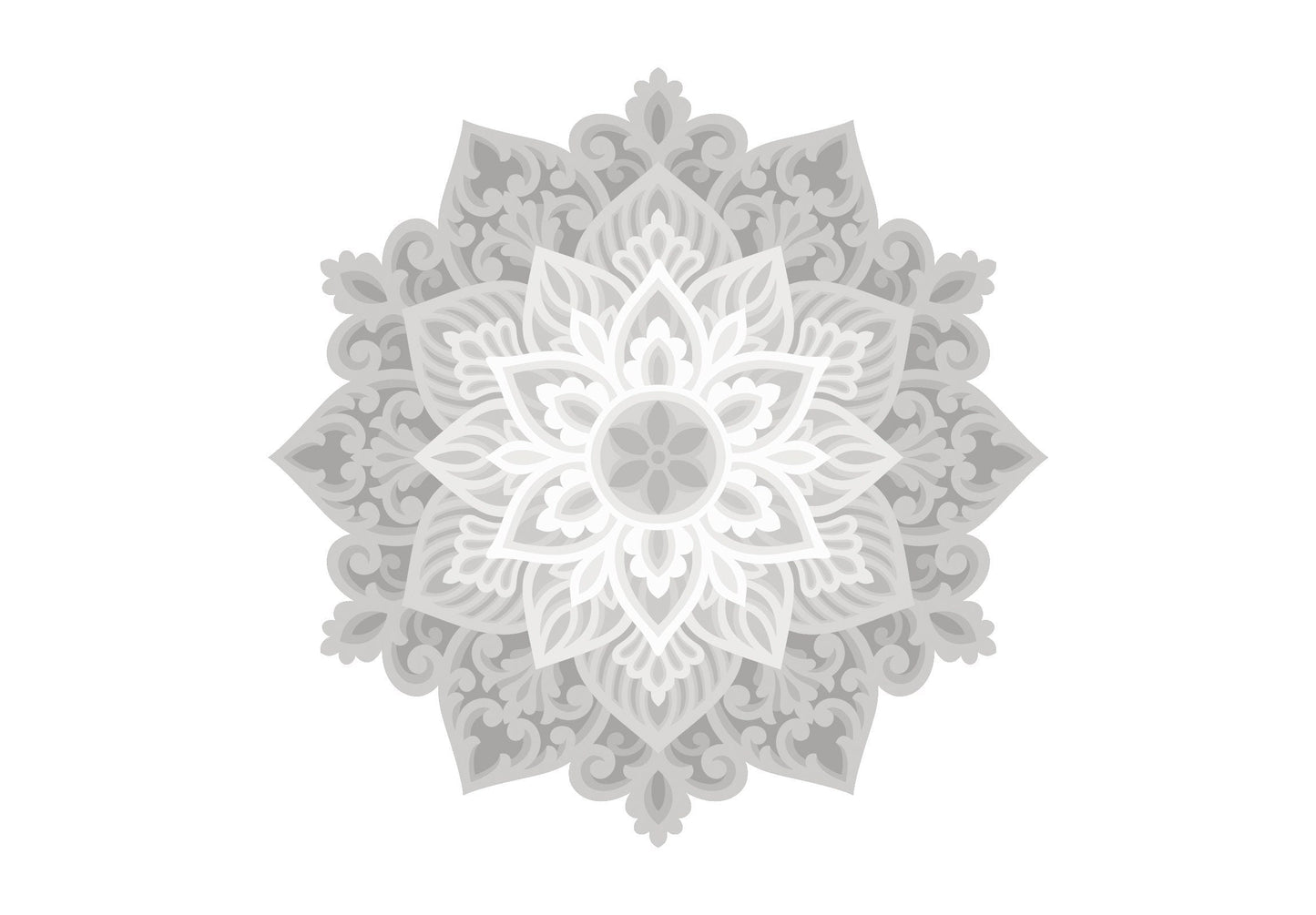 Flower Design Multi-layered Mandala Art