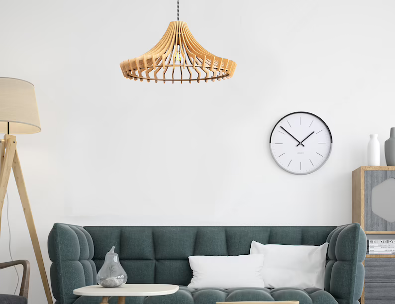 Wooden Hanging Lamp