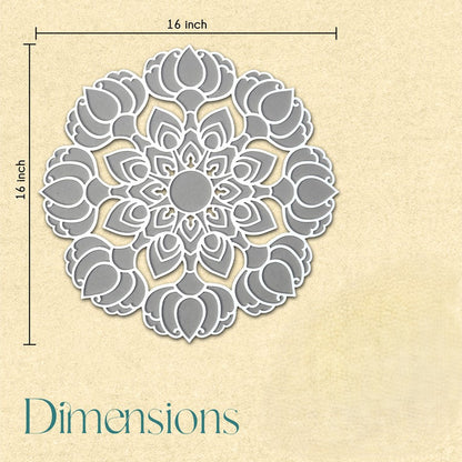 Circle Star Design Pre Marked Rangoli