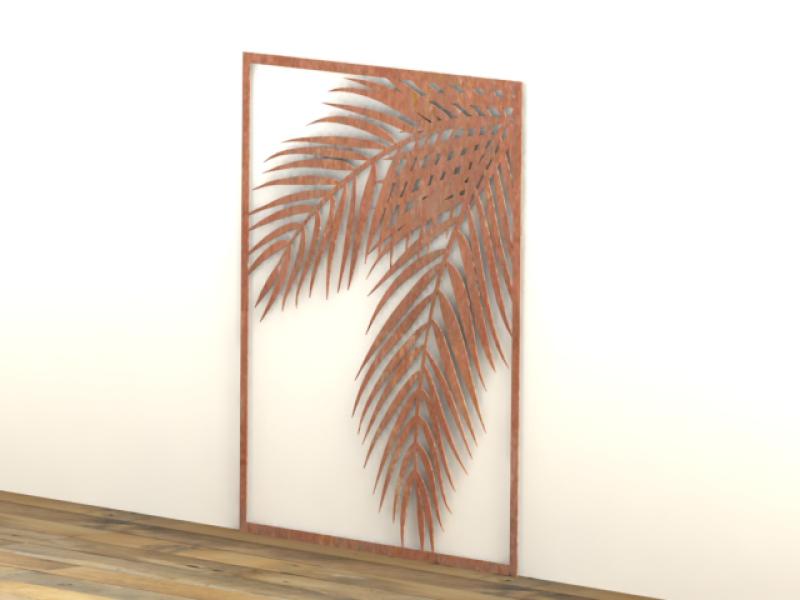 Leaf Design Wooden Wall Art