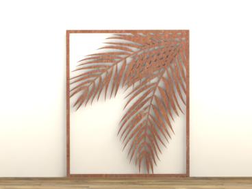 Leaf Design Wooden Wall Art