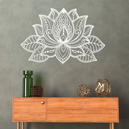 3D Lotus Flower Wooden Wall Art