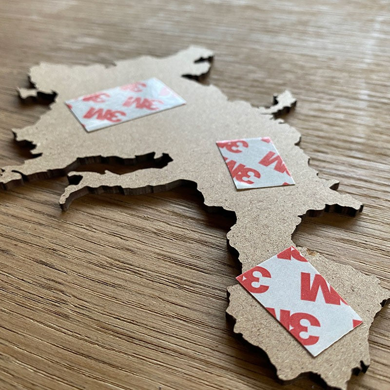 3D Wooden Multi layered Geographical World Map