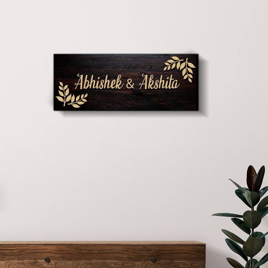 3D Rectangular Classic Design Name Plate