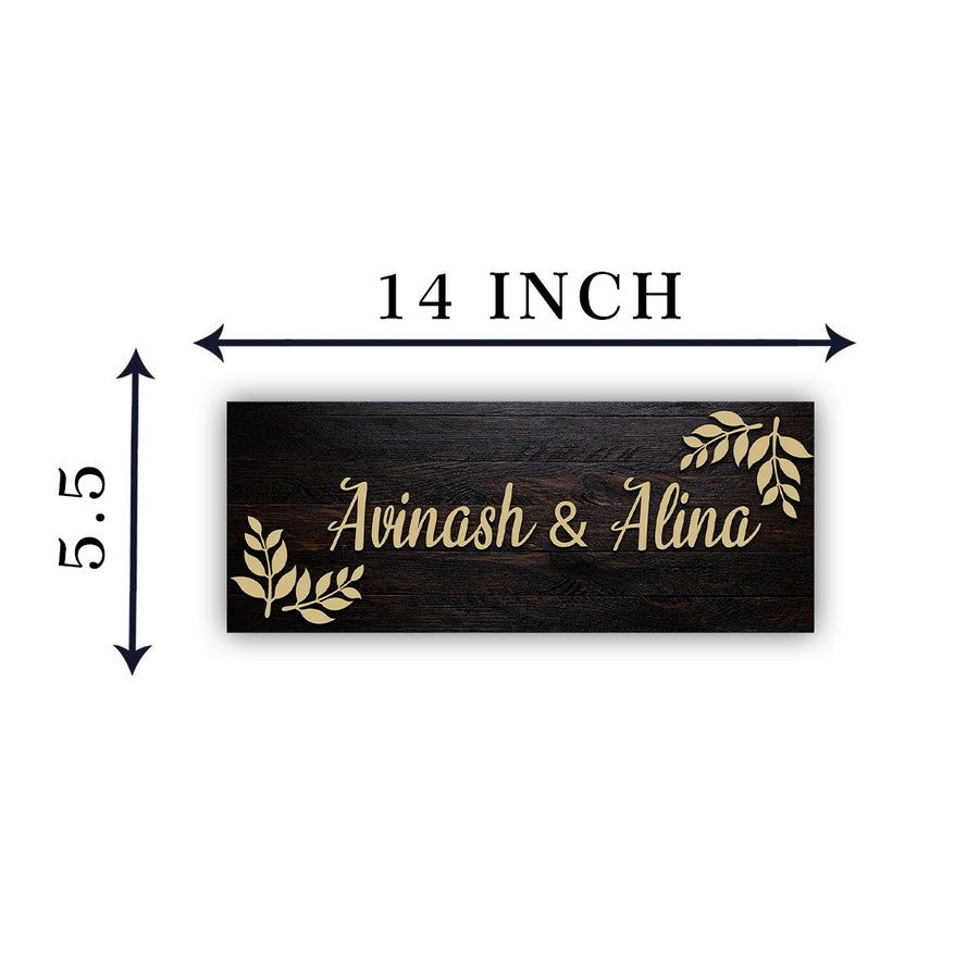 3D Rectangular Classic Design Name Plate