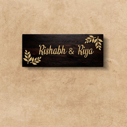 3D Rectangular Classic Design Name Plate