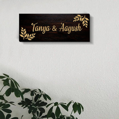 3D Rectangular Classic Design Name Plate