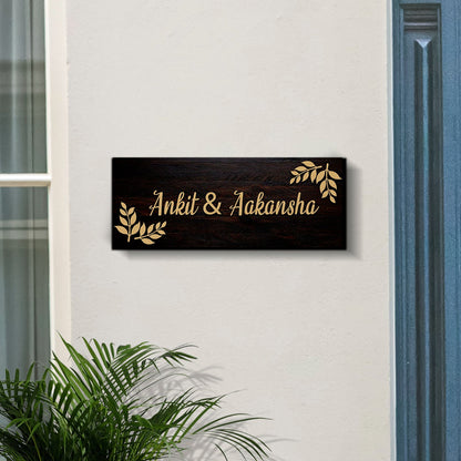 3D Rectangular Classic Design Name Plate