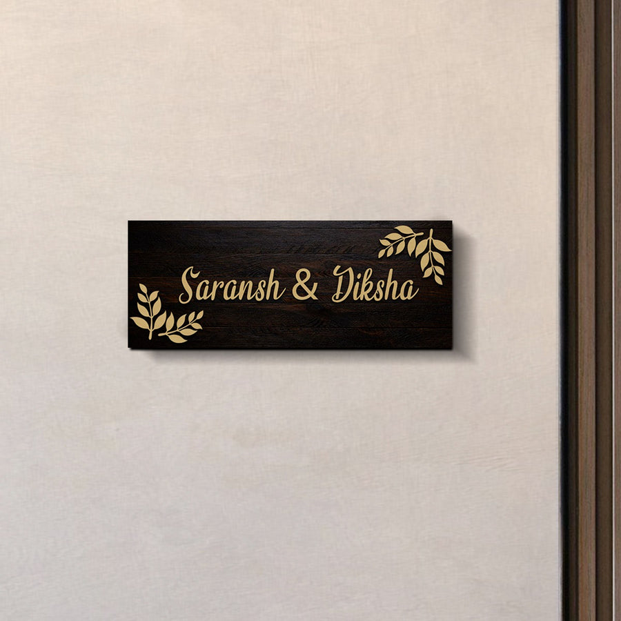 3D Rectangular Classic Design Name Plate