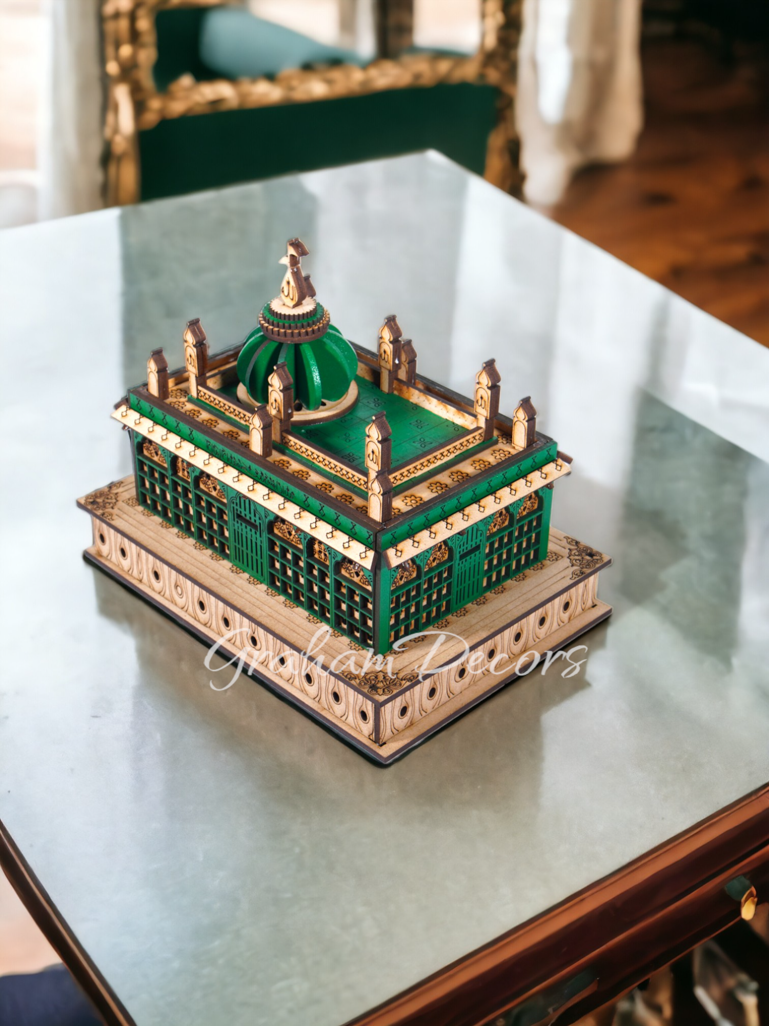 Experience the spiritual sanctity of Kaliyar Sharif, reminiscent of the revered Sacred Mosque and Quwwatul Islam Masjid. Our meticulously crafted replica pays homage to the divine, embodying the essence of Nizamuddin Auliya Dargah. Enhance your home with our sacred piece, evoking tranquility in every corner and inspiring inside house design. Explore the timeless beauty of living room designs and small lounge ideas, finding solace in the intricate details of our replica.