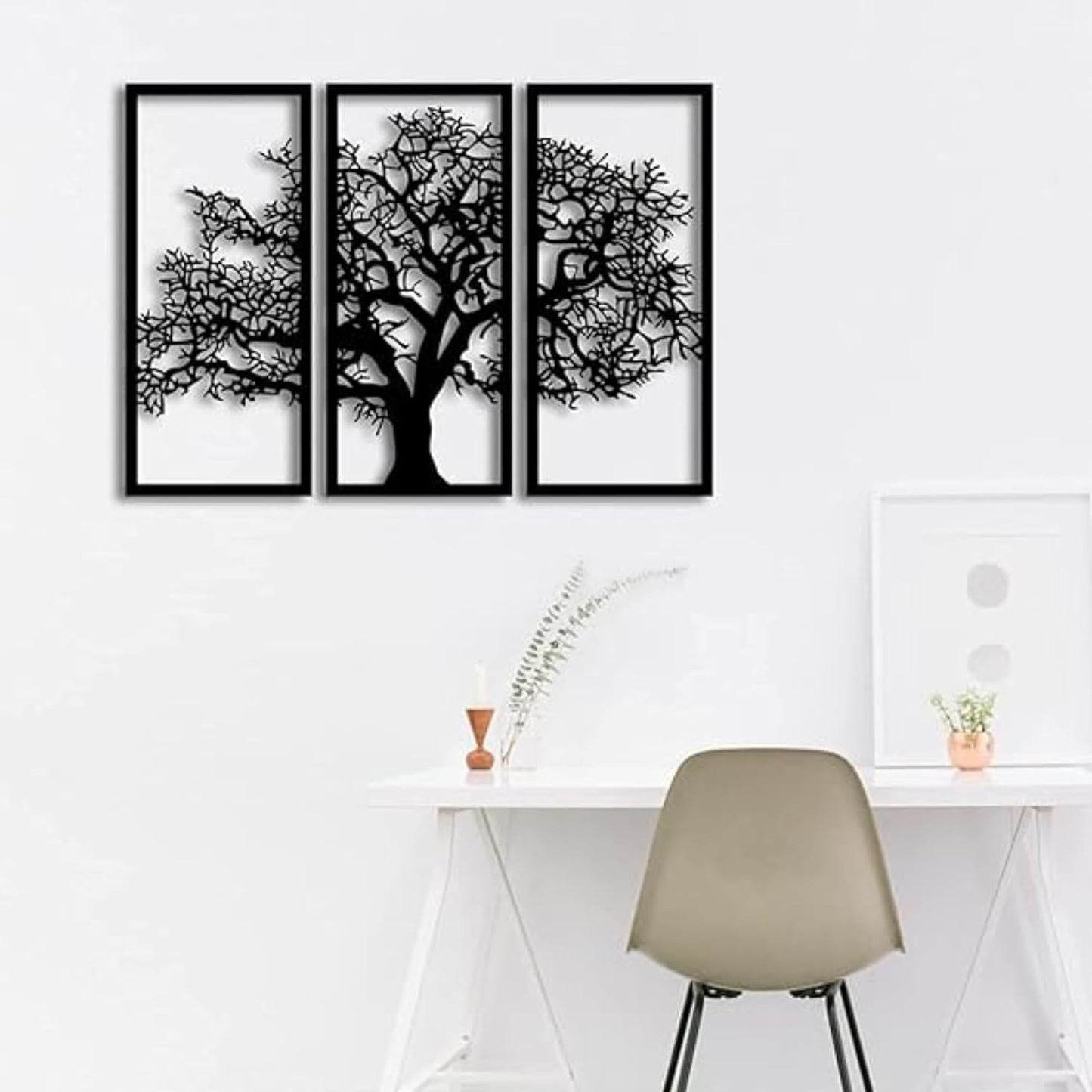 Tree of Life 3 Panels Wooden Wall Decor Art