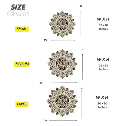 Lotus Design Multilayer Mandala Art