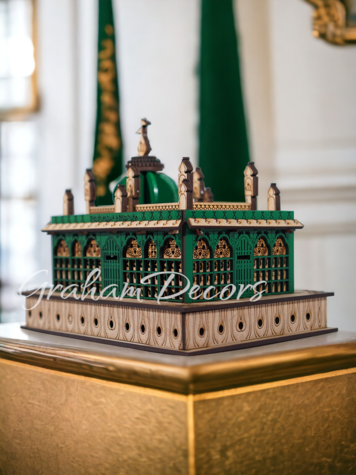 Experience the divine presence of AjmerSharif and Al Aqsa Mosque Islam in your home with our meticulously crafted Kaliyar Sharif replica. Elevate your house interior design and living room design with its spiritual aura. Perfect for interior design for home enthusiasts seeking to adorn their home with timeless elegance.