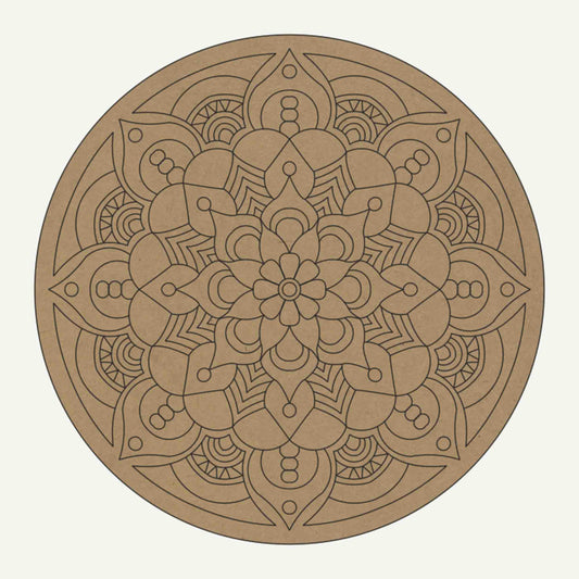 Pre Marked Abstract Design Mandala