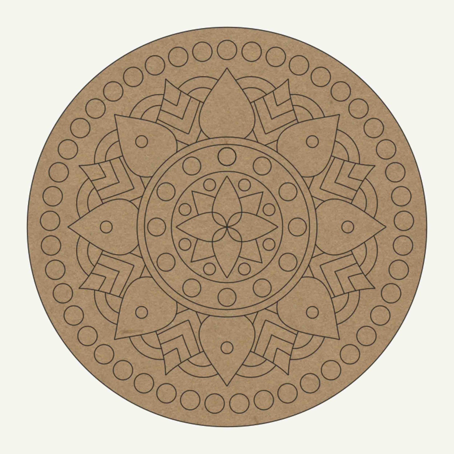 Pre Marked Abstract Design Mandala