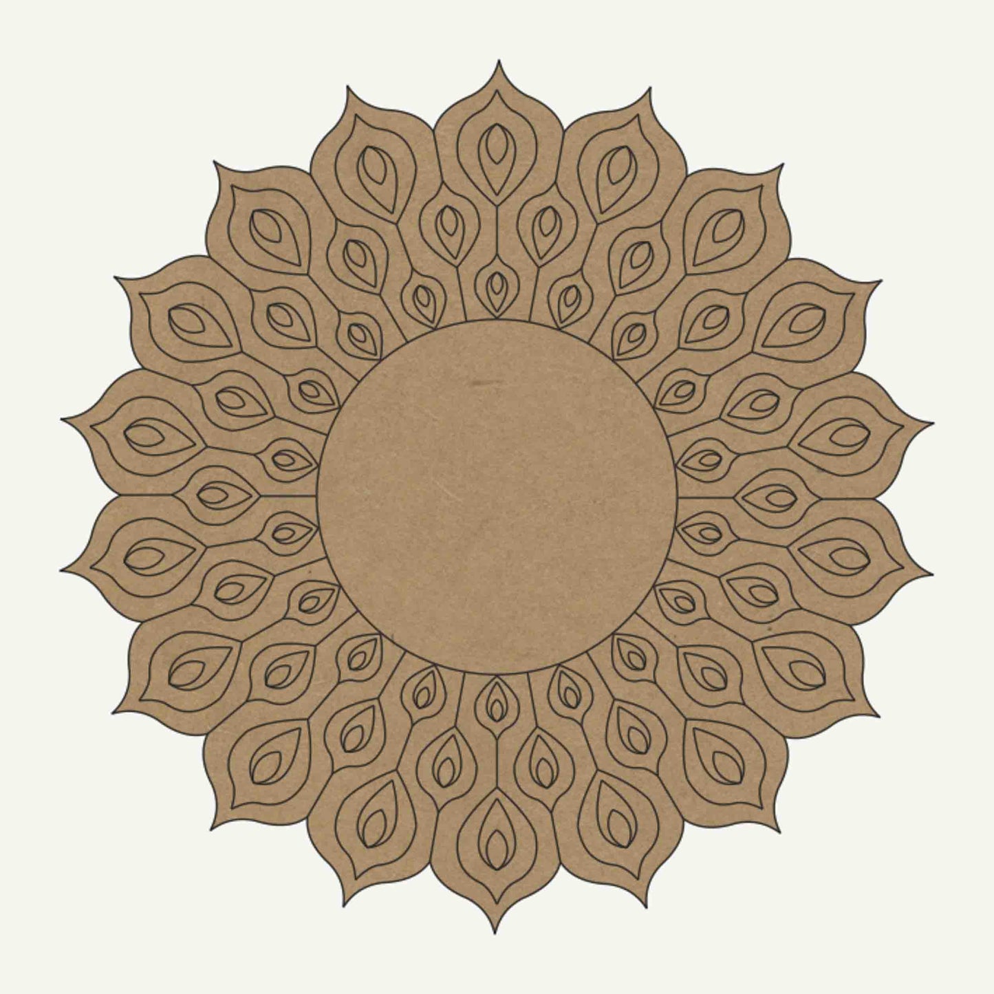 Pre Marked Circle Design Mandala