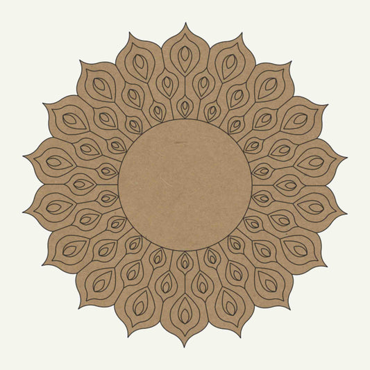 Pre Marked Circle Design Mandala