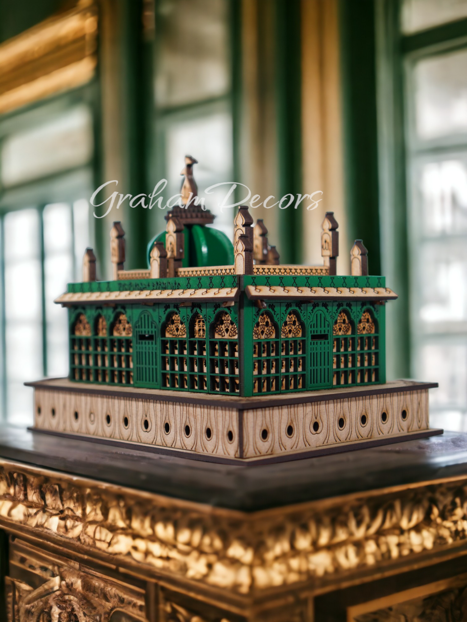 Immerse yourself in the spiritual aura of Kaliyar Sharif, akin to the revered Nizamuddin Auliya Dargah and Nakhoda Masjid. Our meticulously crafted replica captures the essence of Moti Masjid and Masjid al Quba, exuding divine tranquility. Elevate your space with our sacred piece, inspiring study room design and interior wall design. Experience the serenity of drawing room interior design, where every corner resonates with timeless spirituality.