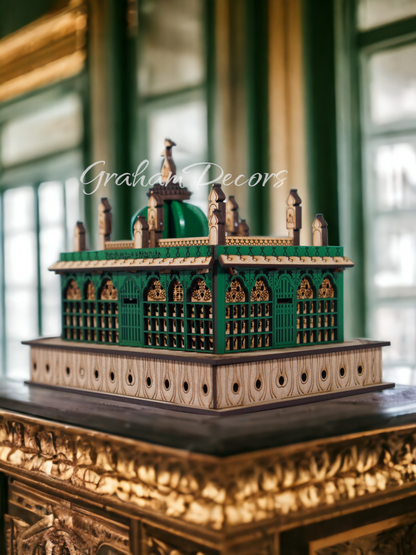 Immerse yourself in the spiritual aura of Kaliyar Sharif, akin to the revered Nizamuddin Auliya Dargah and Nakhoda Masjid. Our meticulously crafted replica captures the essence of Moti Masjid and Masjid al Quba, exuding divine tranquility. Elevate your space with our sacred piece, inspiring study room design and interior wall design. Experience the serenity of drawing room interior design, where every corner resonates with timeless spirituality.