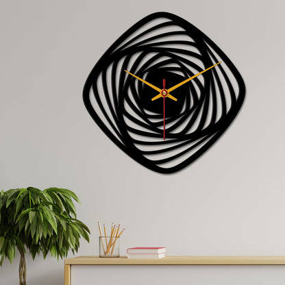 Geometric Shape Wooden Wall Clock