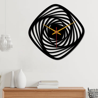 Geometric Shape Wooden Wall Clock