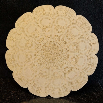 DIY Abstract Shape Pre Marked Mandala