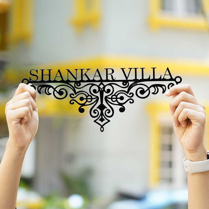 Personalized 3D Name Plate for Villa