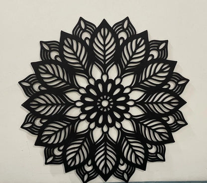 Pre Marked Leaf Design Mandala