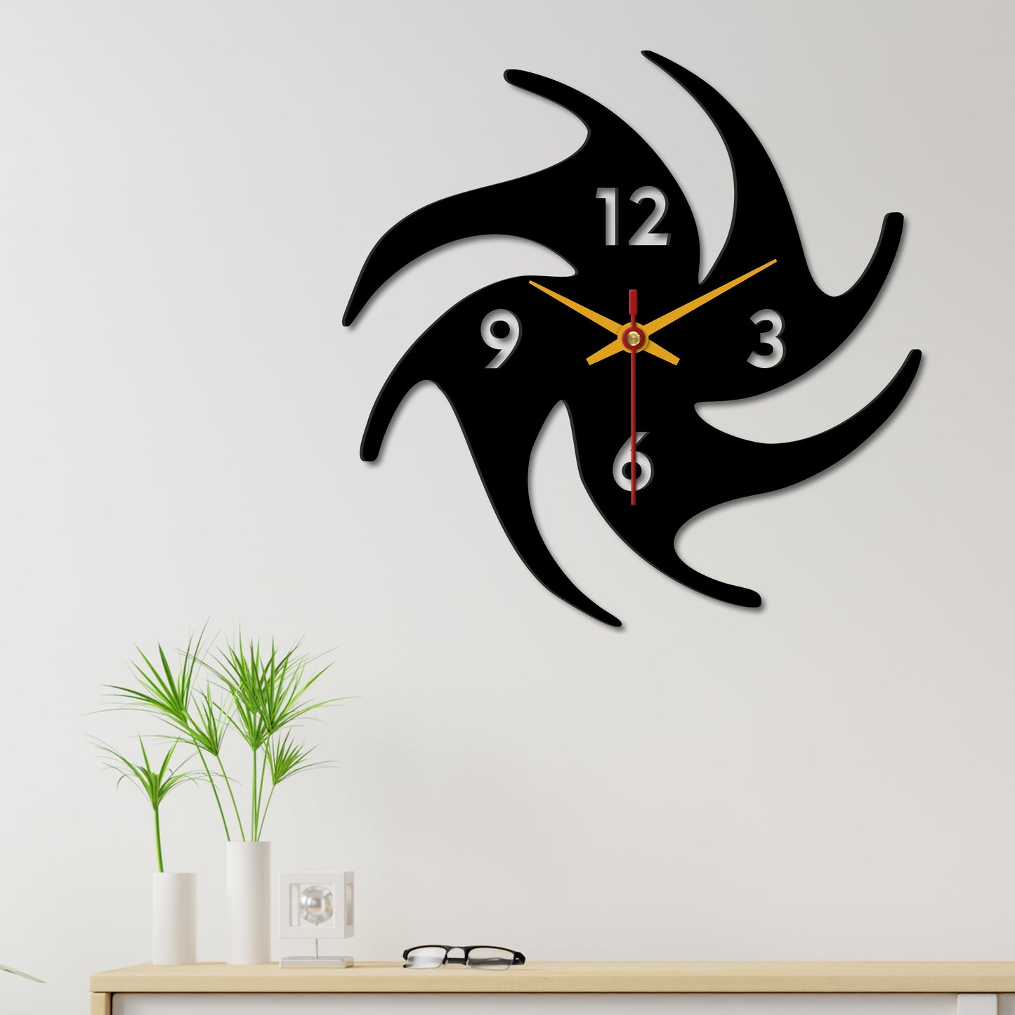 Modern Look Wooden Wall Clock