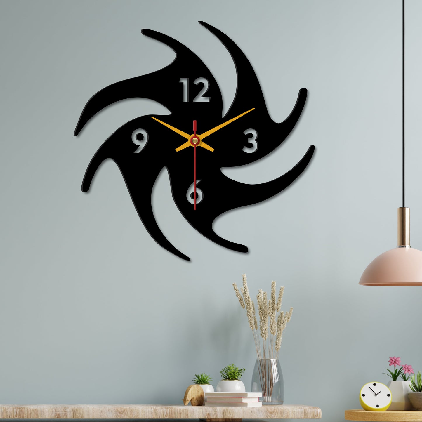 Modern Look Wooden Wall Clock