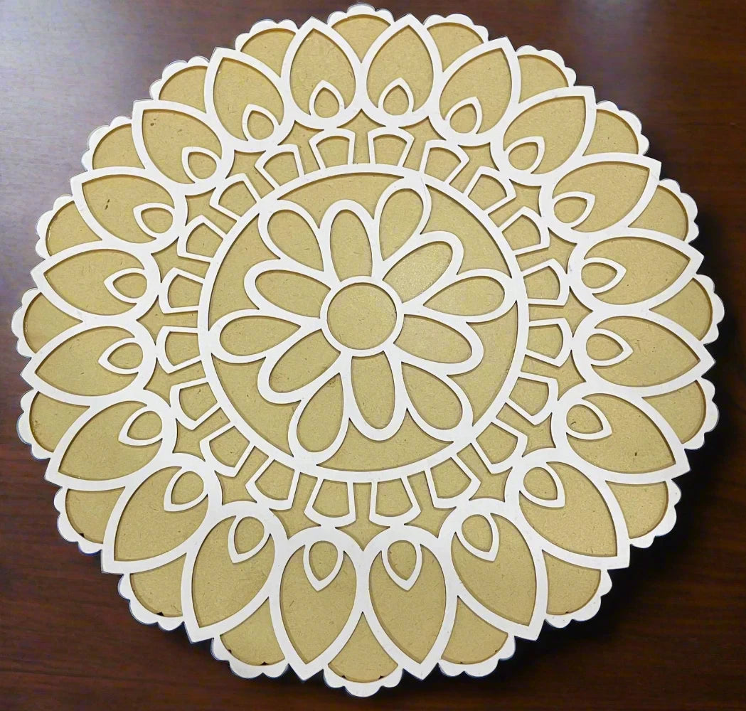 Round Design Pre Marked Rangoli