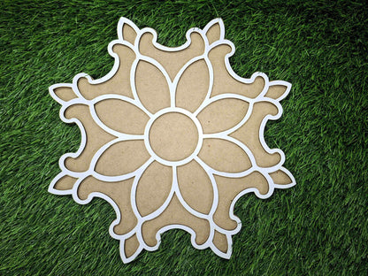 Mandala Blossom Design Pre Marked Rangoli