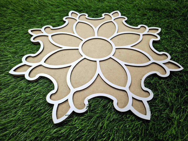 Mandala Blossom Design Pre Marked Rangoli