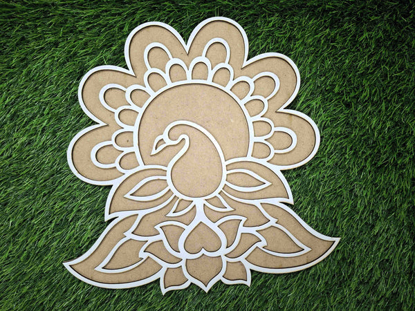 Bird Design Pre Marked Rangoli