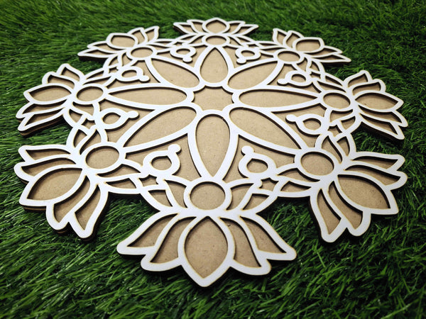 Lotus Design Pre Marked Rangoli