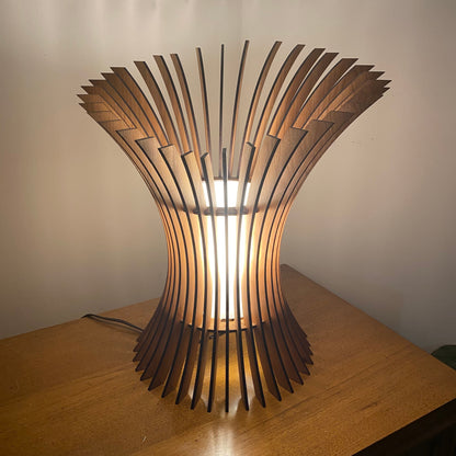 Laser Cut Wooden Lamp 