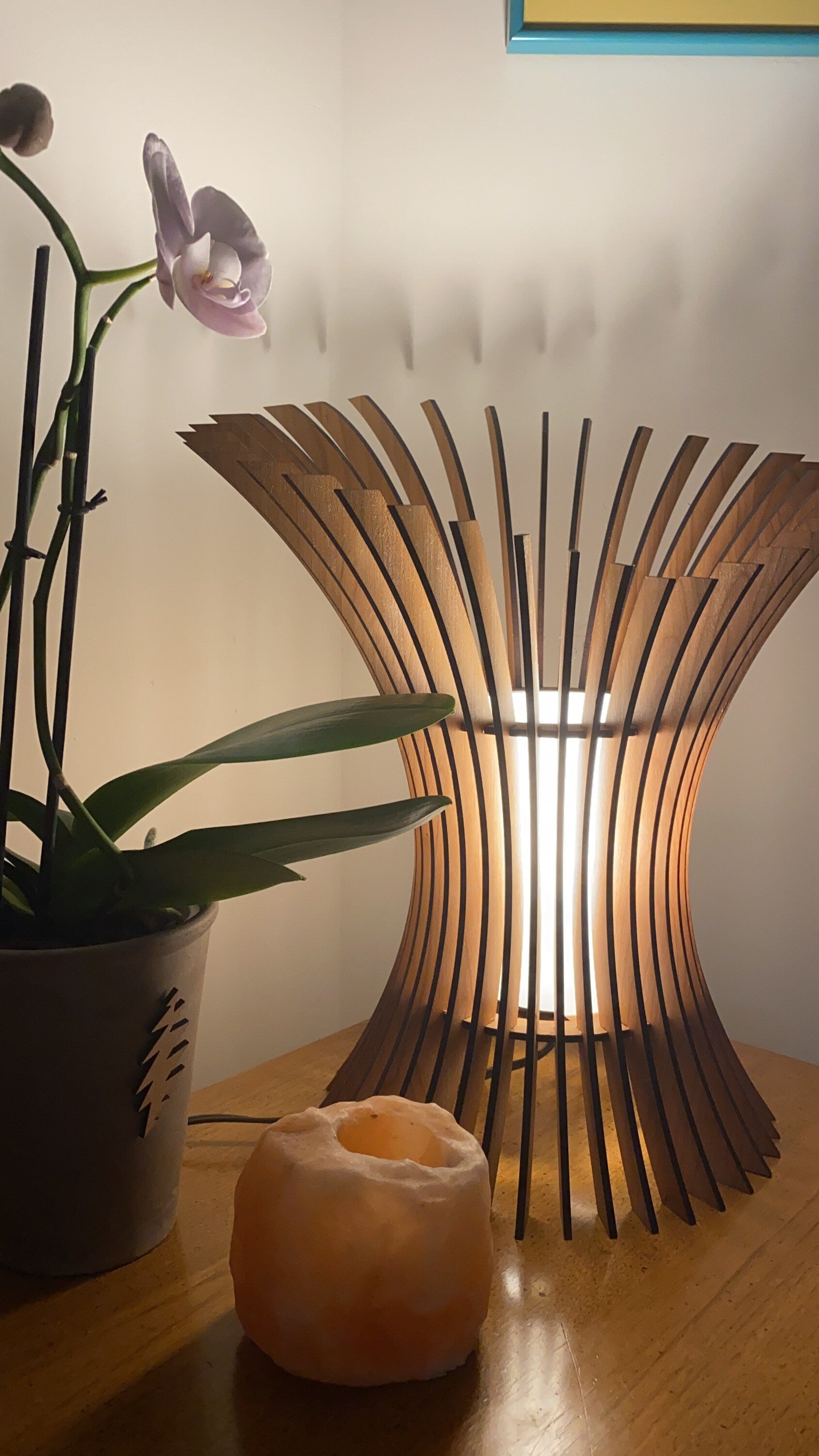 Laser Cut Table Lamp Design