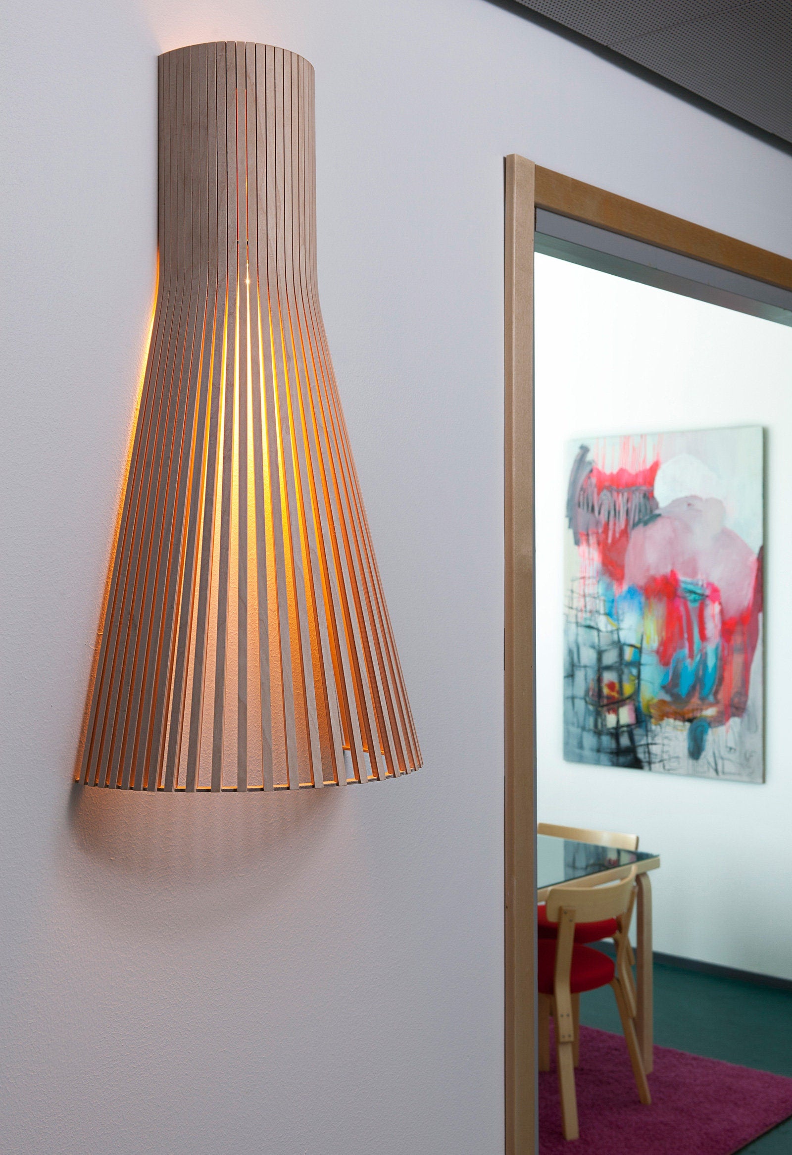 Minimalist Wood Cone Pendant Lighting