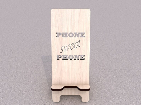 Customizable Wooden Phone Holder