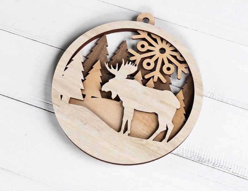 Tree & Deer Multi Layered Design