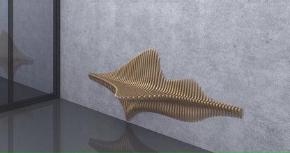 3D Wooden Parametric Shape Wall Art