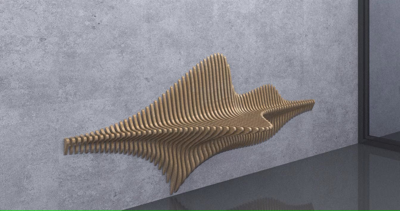 3D Wooden Parametric Shape Wall Art