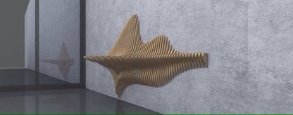 3D Wooden Parametric Shape Wall Art