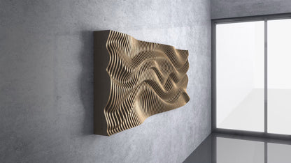 Parametric 3D Wooden Wavy Wall Art