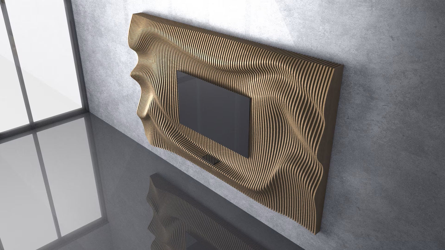 Parametric 3D Rhythmic Wooden Wall Art