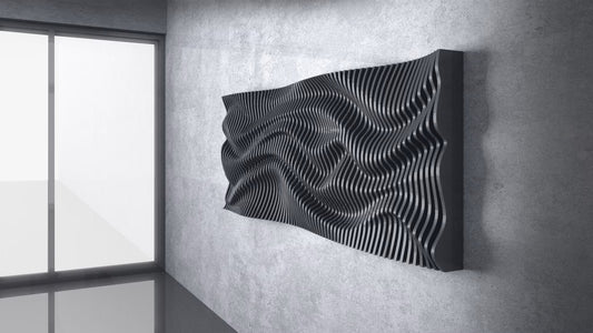 Parametric 3D Wooden Wavy Wall Art