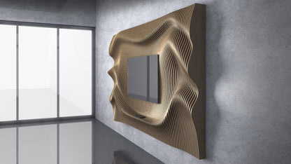 Parametric 3D Rhythmic Wooden Wall Art